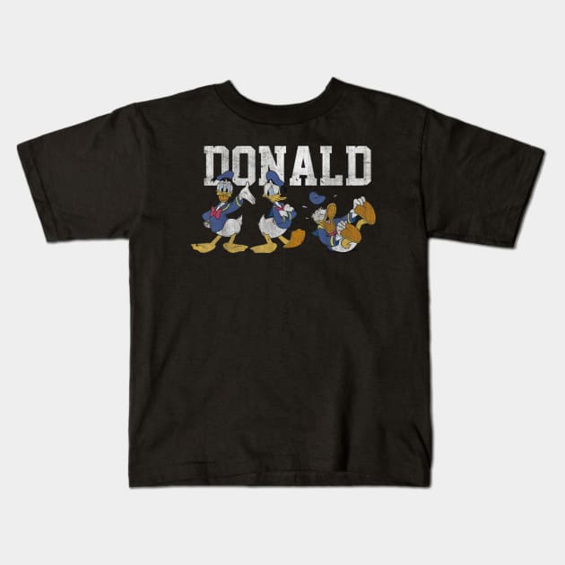 vintage donald animal duck Kids T-Shirt by hstewartcrook